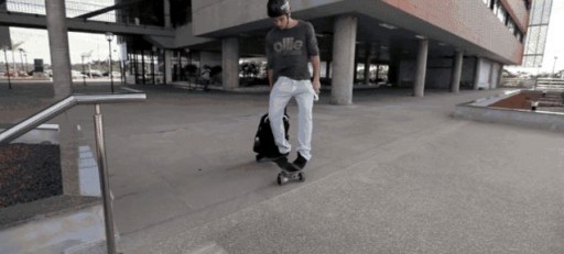 Hiding Inside this Backpack Is an Electric Skateboard For Commuters